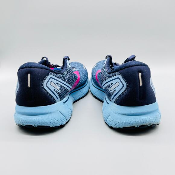 Brooks Shoes Womens 11.5 Blue Fuchsia Ghost 14 Cushioned Road Running Shoes - Picture 6 of 11